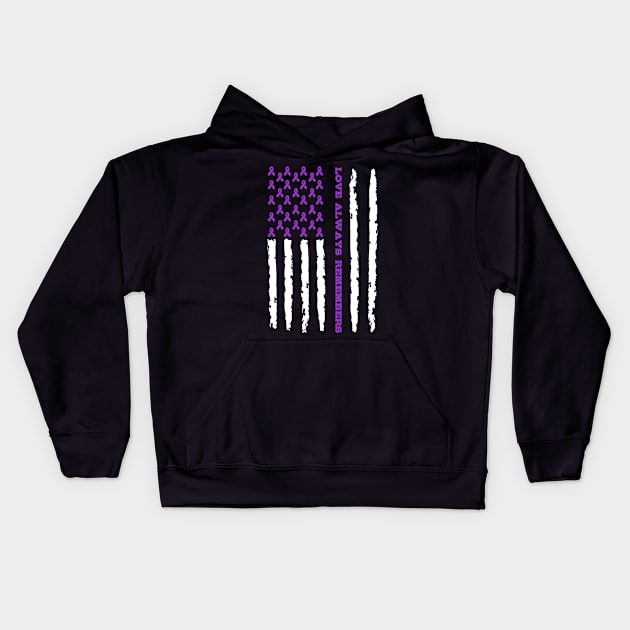 Alzheimers Kids Hoodie by mikevdv2001